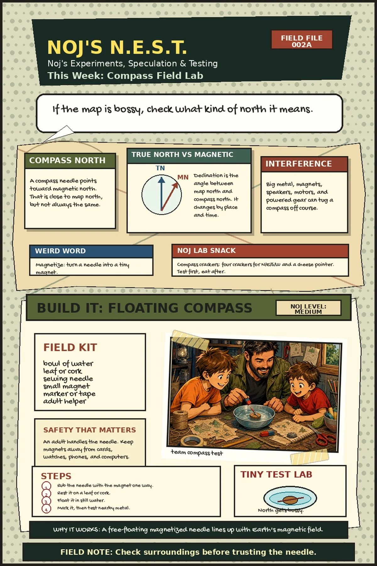 Issue 002 Noj's N.E.S.T. compass lab sheet