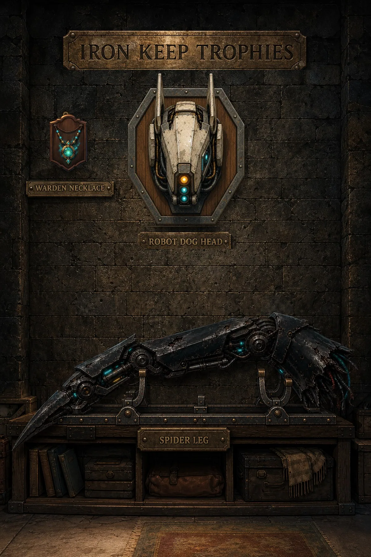 Issue 004 trophy wall