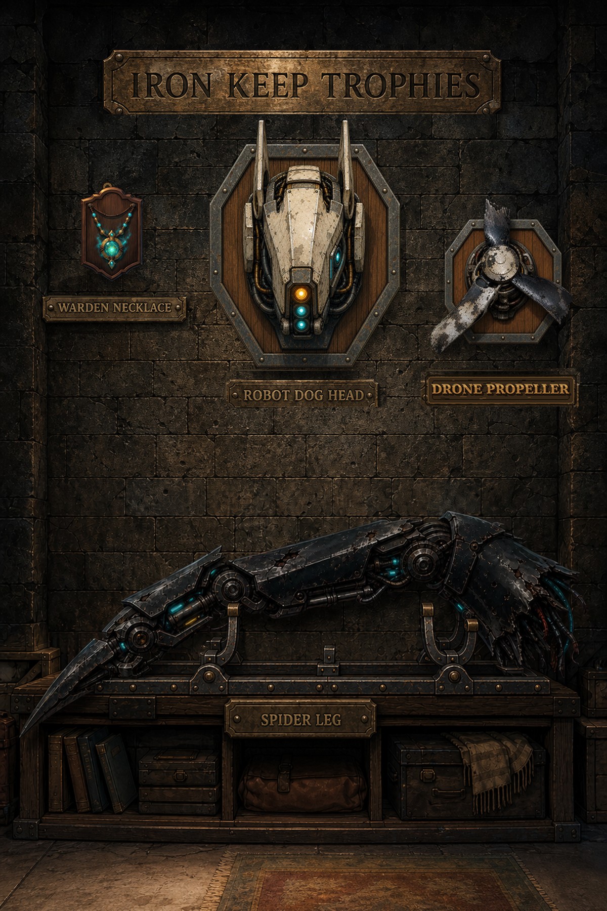 Issue 005 trophy wall